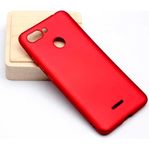 Xiaomi Redmi 6 Kılıf Silikon Yumuşak Dokulu Premium- Kırmızı