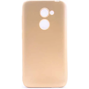Alcatel A3 Kılıf Silikon Yumuşak Dokulu Premium- Gold