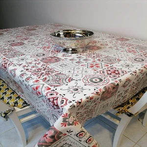 Başak Ev Tekstili Elyaflı Pvc Muşamba - Desenli Silinebilir Masa Örtüsü