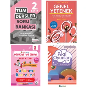 Tudem Yayınları 2. Sınıf Tüm Dersler Soru Bankası Bilsem Dikkat ve Zeka Seti