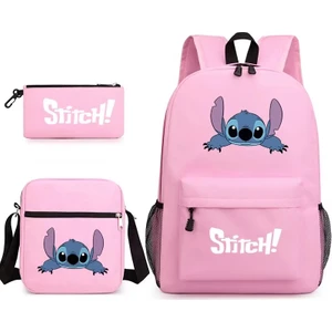 3 Parça Öğrenci Sırt Çantası Set - Açık Pembe (Yurt Dışından)
