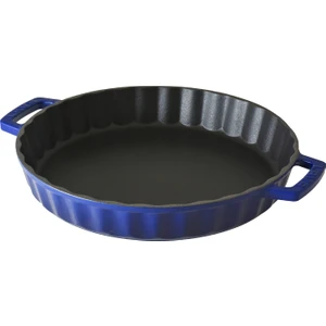 Döküm Yuvarlak Tepsi. Çap 30CM. - Mavi