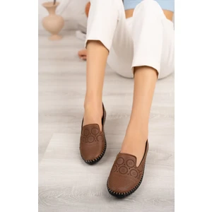 Ortapedik Pedli Taba Kadın Ayakkabı