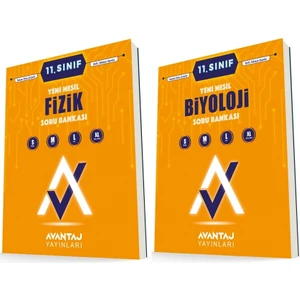 Avantaj 11. Sınıf Fizik + Biyoloji Soru Bankası Seti 2 Kitap 2023