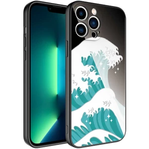 Apple iPhone 13 Pro Max Uyumlu Kılıf Iç Yüzeyi Kadife Kamera Korumalı Parlak Renkli Desenli Kılıf