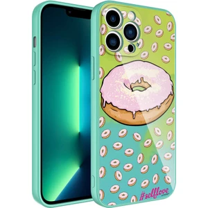 Apple iPhone 13 Pro Max Uyumlu Kılıf Iç Yüzeyi Kadife Kamera Korumalı Parlak Renkli Desenli Kılıf