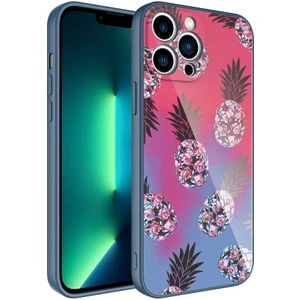 Apple iPhone 12 Pro Max Uyumlu Kılıf Iç Yüzeyi Kadife Kamera Korumalı Parlak Renkli Desenli Kılıf