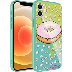 Apple iPhone 11 Uyumlu Kılıf Iç Yüzeyi Kadife Kamera Korumalı Parlak Renkli Desenli Kılıf