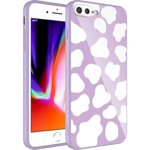 Apple iPhone 8 Plus Uyumlu Kılıf Iç Yüzeyi Kadife Kamera Korumalı Parlak Renkli Desenli Kılıf