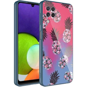 Samsung Galaxy M32 Uyumlu Kılıf Iç Yüzeyi Kadife Kamera Korumalı Parlak Renkli Desenli Kılıf