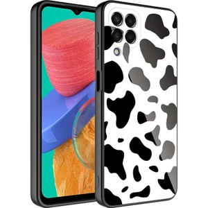 Samsung Galaxy M33 Uyumlu Kılıf Iç Yüzeyi Kadife Kamera Korumalı Parlak Renkli Desenli Kılıf