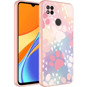 Wowlcraft Wowlery Xiaomi Redmi 9c Uyumlu Kılıf Iç Yüzeyi Kadife Kamera Korumalı Parlak Renkli Desenli Kılıf