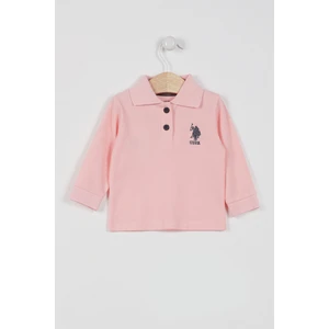 U.S. Polo Assn. U.s. Polo Assn Lisanslı Classic Somon Bebek Uzun Kol Yakalı Sweatshirt