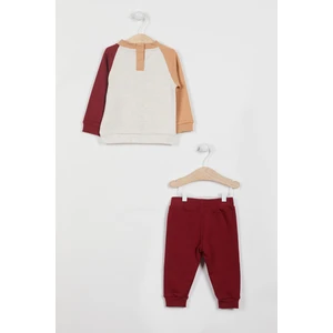 U.S. Polo Assn. Lisanslı Bejmelanj Erkek Bebek Uzun Kol Eşofman Takım