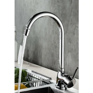 Pirinç 360° Oynar Başlıklı Mutfak Evye Bataryası