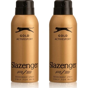 2 Adet Slazenger Gold Active Sport Erkek Deodorant Spray -150 Ml