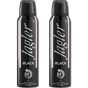 2 Adet Jagler Black 150 Ml Erkek Deodorant
