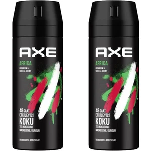 2 Adet Axe Africa Erkek Deodorant Sprey 150 Ml