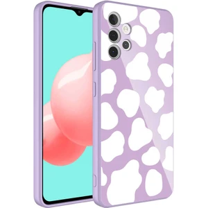 Samsung Galaxy A32 4g Uyumlu Kılıf Iç Yüzeyi Kadife Kamera Korumalı Parlak Renkli Desenli Kılıf