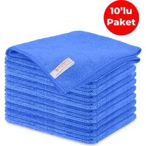 Mikrofiber Genel Temizlik Bezi Mavi 40X40 Cm. - 10 Adet