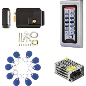 Metal Kasa Rfid Şifreli Kapı Kilidi Kartlı Geçiş Kontrol Sistemi