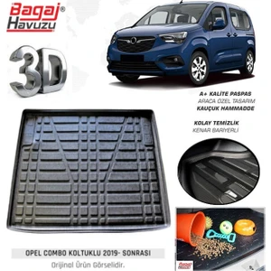 Born Garage Combo Bagaj Havuzu 2019-2023 Uyumlu 3D Model Kokusuz Kauçuk Siyah