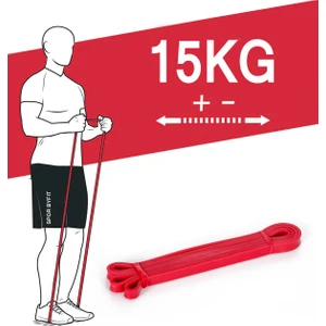 Spor Byfit 15 kg Dirençli Power Latex Güç Bandı