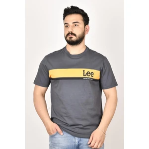 L211918003 Erkek Antrasit Bisiklet Yaka T-Shirt