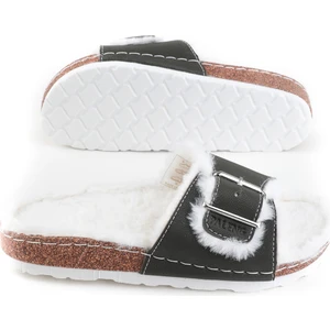 Paleng Içi Peluşlu Mantar Taban Kadın Terlik