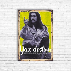 Trend Poster Barış Manço Retro Ahşap Poster