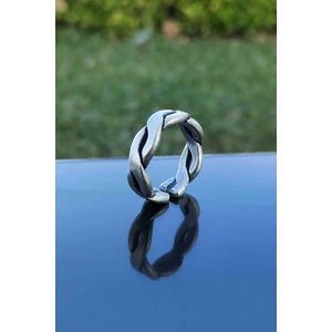 Trend Collection Sarmal Model Gümüş Kaplama Ayarlanabilir Yüzük