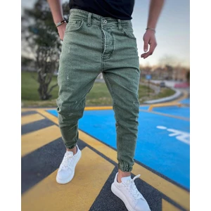 NorthFashion Erkek Paçası Lastikli Likrasız Boyfriend Jogger Kot Pantolon