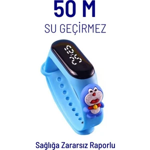 Dzc Kuzenler Avm Dijital Dokunmatik LED Ekran Su Geçirmez Figürlü Çocuk Kol Saat Slikon Kordon Bileklik Karakterli
