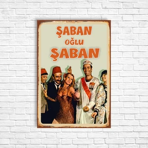 Trend Poster Şaban Oğlu Şaban Yeşilçam Retro Ahşap Poster