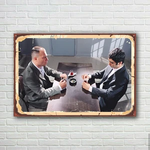 Trend Poster Çakır ve Polat Kurtlar Vadisi Retro Ahşap Poster