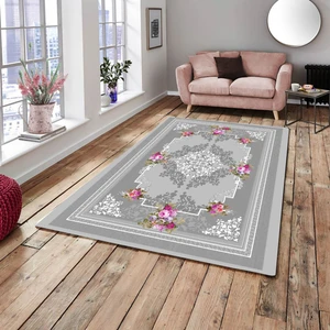 Meka Home Brillant Gri Model Lastikli Halı  Örtüsü