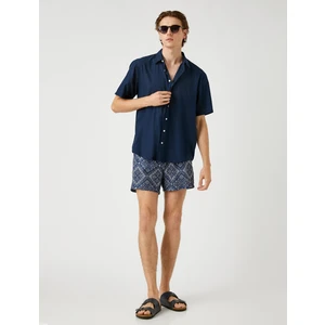 Desenli Deniz Şortu