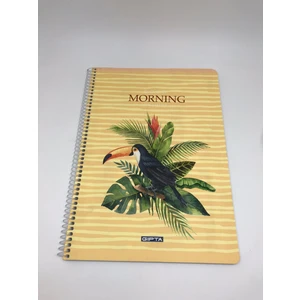 Morning Spiralli Karton Kapak A4 80 Yaprak Kareli Defter