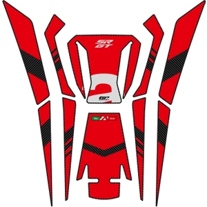 GP Kompozit Aprilia SR GT 125 / 200 2022-2023 Uyumlu Tank Pad Kırmızı