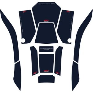 GP Kompozit Honda Forza 750 2021-2024 Uyumlu Tank Pad Seti Lacivert