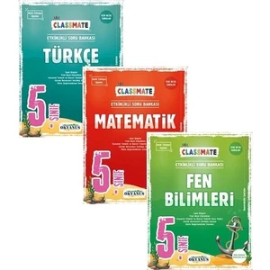 Okyanus Yayınları 5. Sınıf Classmate Fen Bilimleri Soru Bankası+5. Sınıf Classmate Matematik Soru Bankası+5. Sınıf Classmate Türkçe Soru Bankası Seti