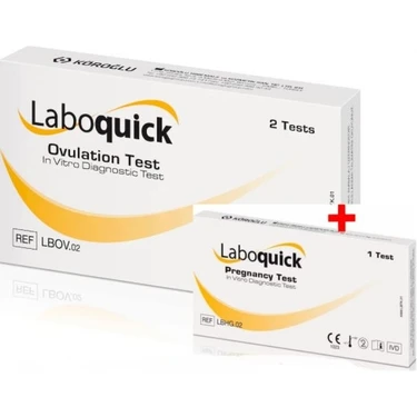 Laboquick Ovülas-Yon Testi 2 Test X 10 Paket + Gebe-Lik Testi 1 Test X 6