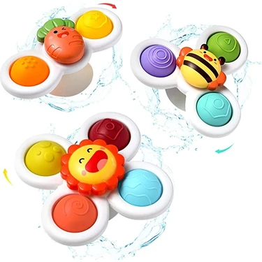 Prodigy Toy 3 Adet Vantuz Iplik Oyuncakları Banyo Oyuncakları (Yurt