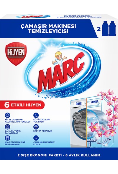 Marc Çamaşır Makinesi Temizleyicisi 2x250 ml