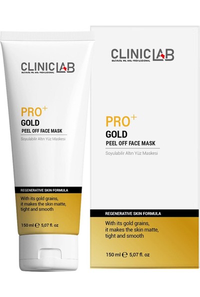 Cliniclab Pro+ Soyulabilir Altın Yüz Maskesi 150 Ml
