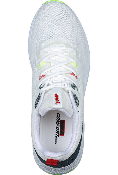 JUMP 26623 Beyaz - Neon Yeşil Erkek Günlük Rahat Yürüyüş Koşu Sneaker Spor Ayakkabı