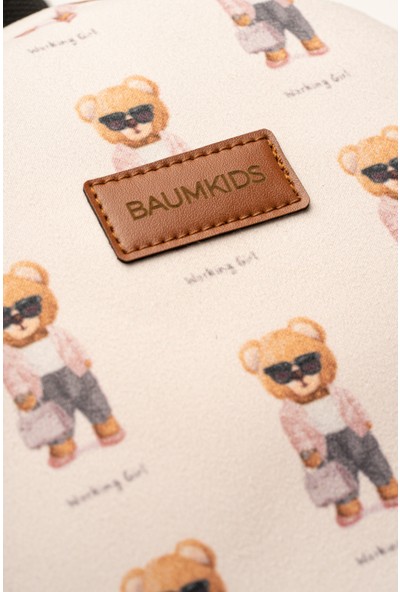 Baumkids Cool Bear Manken Ayı Desenli Çocuk Sırt Çantası