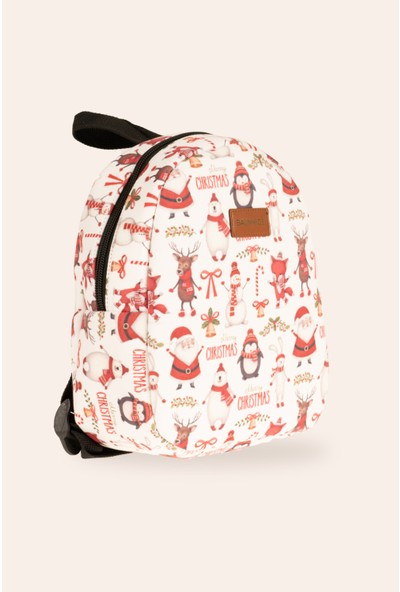Baumkids Yılbaşı Noel Baba Desenli Çocuk Sırt Çantası