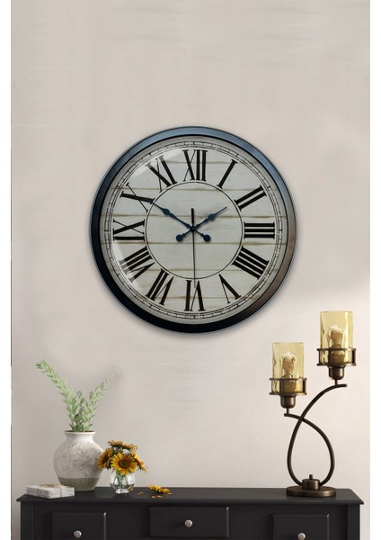 40 cm Siyah Metal Roma Rakamlı Duvar Saati fiyatları