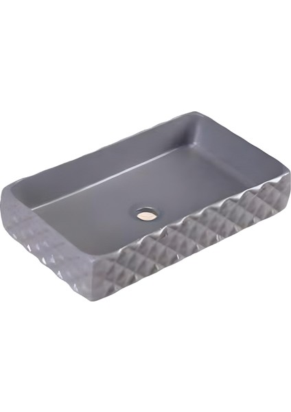 Leonardo Plus Gray Dikdörtgen Lavabo